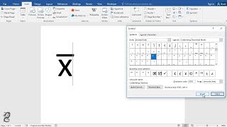 How to type XBAR in word [upl. by Atsed]