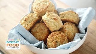 Savory Cheese and Chive Biscuits  Everyday Food with Sarah Carey [upl. by Kcirneh]