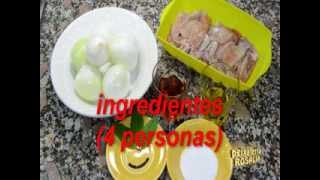 receta de calamar o pasamar encebollado [upl. by Sharyl]