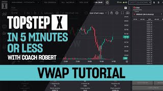 TopstepX  5 Mins or Less  VWAP Tutorial [upl. by Wira]