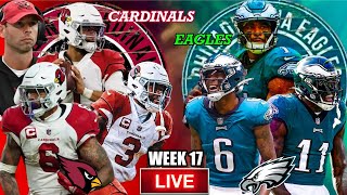 🏈 Cardinals VS Eagles  ULTIMATE Live Stream Reaction  Week 17 [upl. by Annissa]