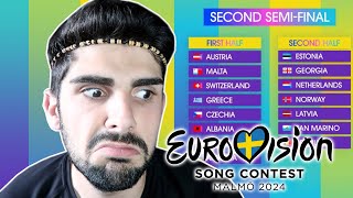 🏆 REACCIÓN A LAS CANCIONES DE EUROVISION 2024 SEGUNDA SEMIFINAL Y BIG 6 🏆 [upl. by Haila]