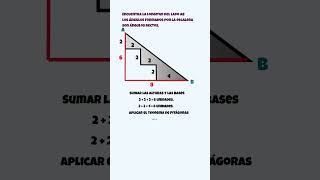 Cómo hallar la longitud de un segmento construyendo triángulos rectángulos [upl. by Enneyehc]