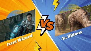 Izzet Wizards vs 4 Color Rhinos  Modern Gameplay [upl. by Fortna]