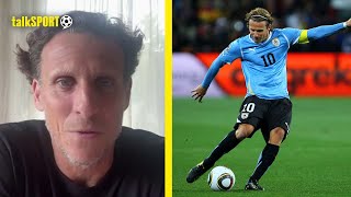 I Did One Thing Different  Diego Forlan REVEALS His Jabulani Ball Secret At 2010 World Cup [upl. by Tremayne]