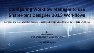 Configuring Workflow Manager to use SharePoint Designer 2013 Workflows [upl. by Oidualc523]