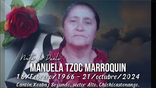 Chichicastenango Xeabaj Segundo descanse en paz Manuela Tzoc Marroquin [upl. by Nolava]