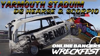 Wreckfest Yarmouth Stadium DS HEARSE amp GRANADA SCORPIO [upl. by Eadwina705]