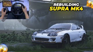 Restoring the OG Supra MK4  Forza horizon 5  Logitech G923 Gameplay [upl. by Steinman]