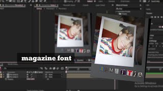 magazine font  after effects [upl. by Aras375]