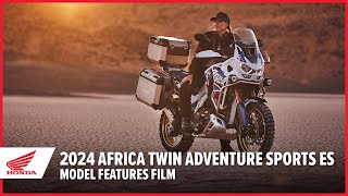 2024 Africa Twin Adventure Sports ES Model Features Film [upl. by Peednas178]