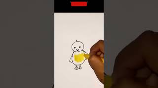 Quick amp Easy Little Chick Drawing Tutorial [upl. by Showker82]