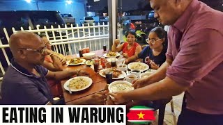 Eating in a Java Restaurant  Paramaribo Suriname 🇸🇷 [upl. by Ogirdor]