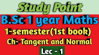 BSc 1 year Maths  Ch Tangent and Normal  1sem1st book ✍️ [upl. by Ahsital486]