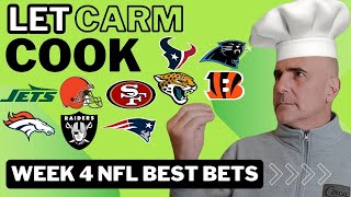 Best NFL Week 4 Predictions Picks and Bets  Let Carm Cook  2024 Weekly NFL Picks [upl. by Rebekah]