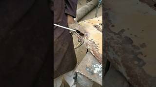 Method of filling damaged iron sheet by weldingwelding shorts [upl. by Tnecnev68]