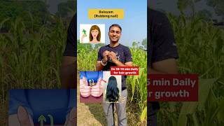 Unlock Hair Growth Naturally 🌱 Nail Rubbing  Balayam yoga shorts hairloss [upl. by Dronel501]