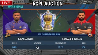 RCB vs KKR RCPL AUCTION Gameplay  IPL AUCTION  Real Cricket 24 [upl. by Hembree794]