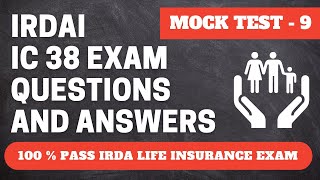 IRDA Exam Questions and Answers  9  IRDA Exam Preparation [upl. by Eelrefinnej829]