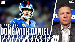 Giants bench Daniel Jones signaling the end of the Big Blue road for the signal caller  SNY [upl. by Farver64]