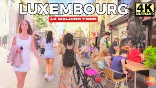 LUXEMBOURG  THE RICHEST COUNTRY IN THE WORLD  AMAZING CİTY TOUR 4K HDR 60fps [upl. by Pauwles]