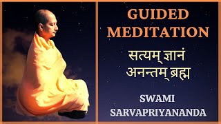 Guided Meditation Satyam Jnanam Anantam Brahma  Swami Sarvapriyananda [upl. by Toinette]