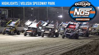 World of Outlaws NOS Energy Drink Sprint Cars Volusia Speedway Park February 10 2022  HIGHLIGHTS [upl. by Honorine]