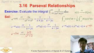 Parseval Theorem習題演練，Signals amp SYstems CGUEE [upl. by Hamal]