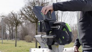 KAPEX KSC 60  cordless sliding compound mitre saw  Festool [upl. by Eppesiug330]