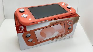 Unboxing My New Nintendo Switch Lite [upl. by Attiuqahs]