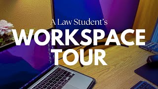 A Law Students Workspace Tour [upl. by Haropizt]