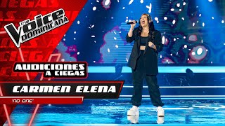 Carmen Elena – quotNo Onequot  Audiciones a Ciegas  The Voice Dominicana 2021 [upl. by Oynotna]