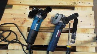 Unboxing amoladora Makita 9558NBR y comparación dimensiones con Bosch GWS 7115 Herramientas 19 [upl. by Eeluj640]