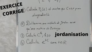 Jordanisation  Trigonalisation   Calcul de la puissance et l’exponentielle d’une matrice [upl. by Bibby]