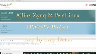 Xilinx Zynq amp PetaLinux Project Demo [upl. by Ybrad956]