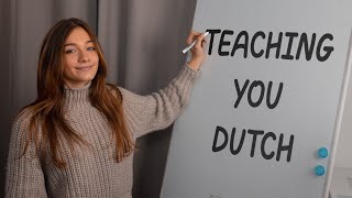 ASMR  TEACHING YOU DUTCH Flemish [upl. by Elleina]