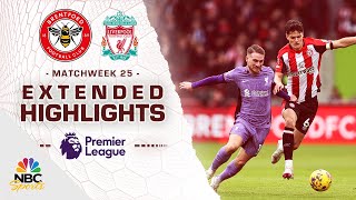 Brentford v Liverpool  PREMIER LEAGUE HIGHLIGHTS  2172024  NBC Sports [upl. by Nealy]