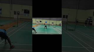 quotErred net play reactionsquotDoubles Badminton [upl. by Akinahc104]