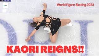 Japanese KAORI SAKAMOTO REIGNS after Women’s Short Program at WorldFigure 2023 [upl. by Lamonica]