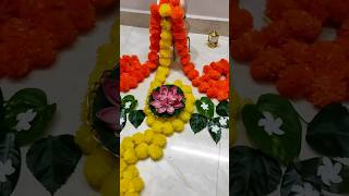 Flower decoration idea for festival shorts shortsfeed Hanuart [upl. by Dimitri]