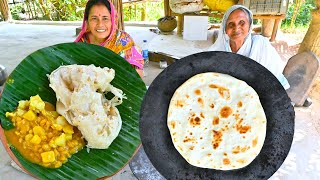 নদিয়ার বিখ্যাত ছেড়া পরোটা সঙ্গে খাসির চর্বি দিয়ে মটর ঘুগনি  Petai Paratha Mutton fat Ghugni recipe [upl. by Cire]