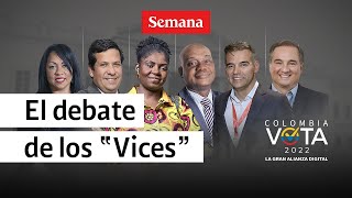 🔴 Debate candidatos vicepresidencia de Colombia 2022 EN VIVO  Elecciones 2022 [upl. by Holcman]