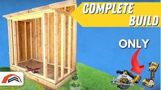 Fast And Easy Shed That Fit Any Home  4x8 LeanTo Shed [upl. by Atinek763]