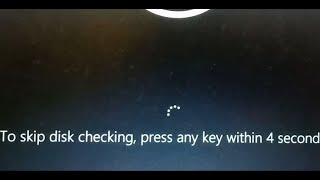 Windows 11 Fix Error To Skip Disk Checking Press Any Key Within 7 Seconds [upl. by Dnarud]