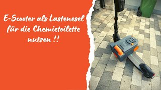 Wohnmobil Chemie Toilette einfache entleerung mit dem EScooter [upl. by Tawsha]