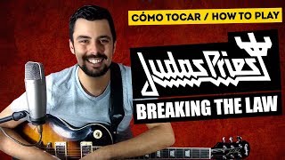 Cómo tocar BREAKING THE LAW de JUDAS PRIEST  Tutorial de GUITARRA TABLATURA  Marcos García [upl. by Polak659]