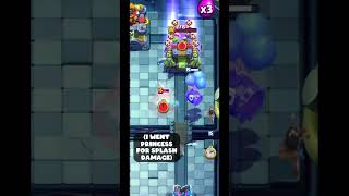 Princess life HARD MODE😂 clashroyale [upl. by Suitangi503]