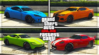 TOP 5 FASTEST CARS IN GTA 5 ONLINE UPDATED 2024 [upl. by Robins]