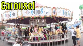 Magnolia Festival Carousel Carnival Ride Gardendale Alabama 2024 [upl. by Eelanna]