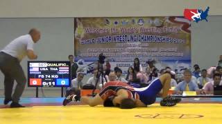 2012 Junior Worlds  FS 74kg  Alex Dieringer USA vs Paswang Tadsapol THA [upl. by Ornstead250]